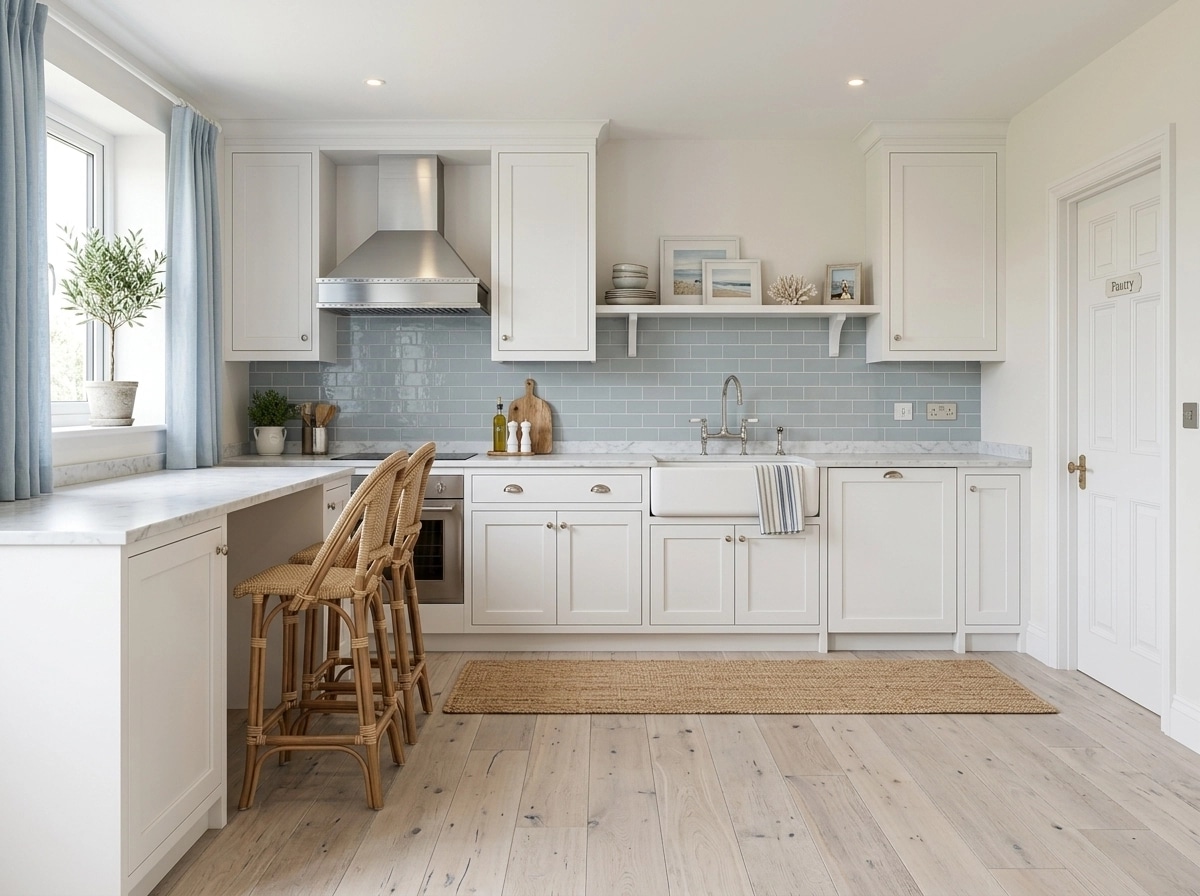 Coastal / Hamptons Kitchen design — interior photo by GenRoom AI