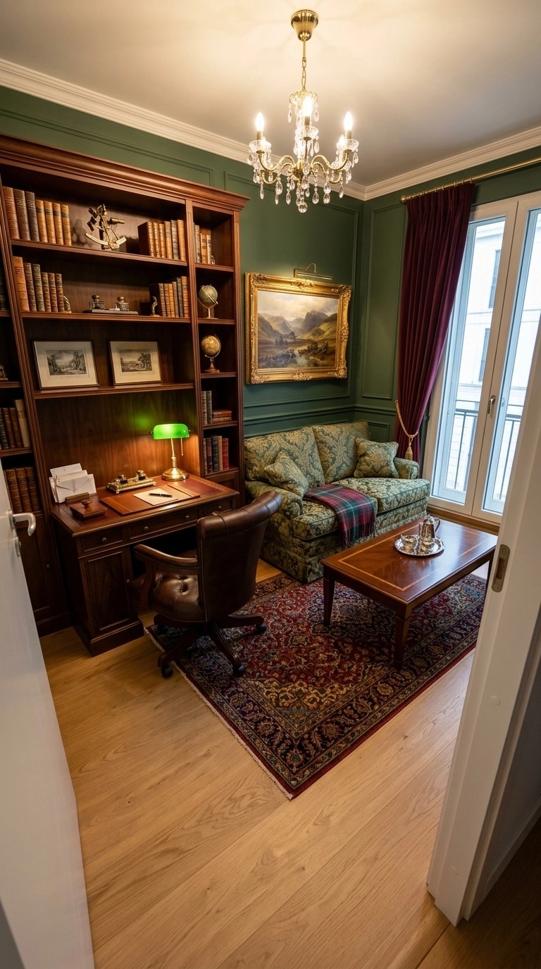 Design de interiores em estilo British — home_office por GenRoom AI