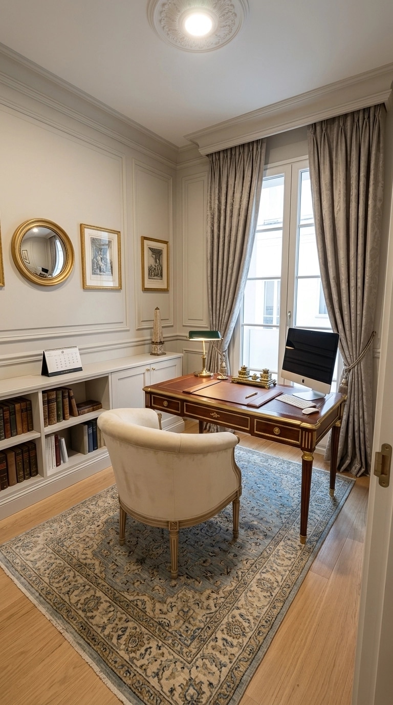 Diseño de interiores en estilo Neoclassic — home_office por GenRoom AI