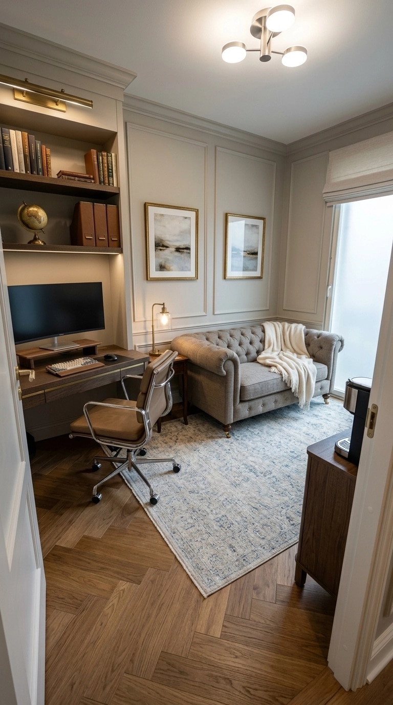 Interior design in Transitional style — home_office by GenRoom AI