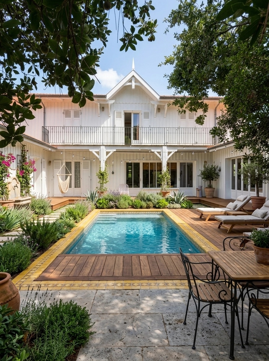 Landscape design in Mediterranean Yard style — Yard by GenRoom AI
