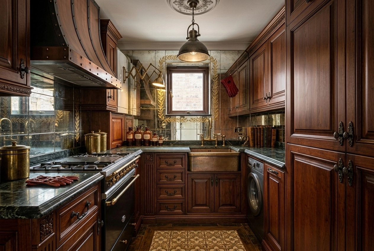 Neoclassic Kitchen design — interior photo by GenRoom AI