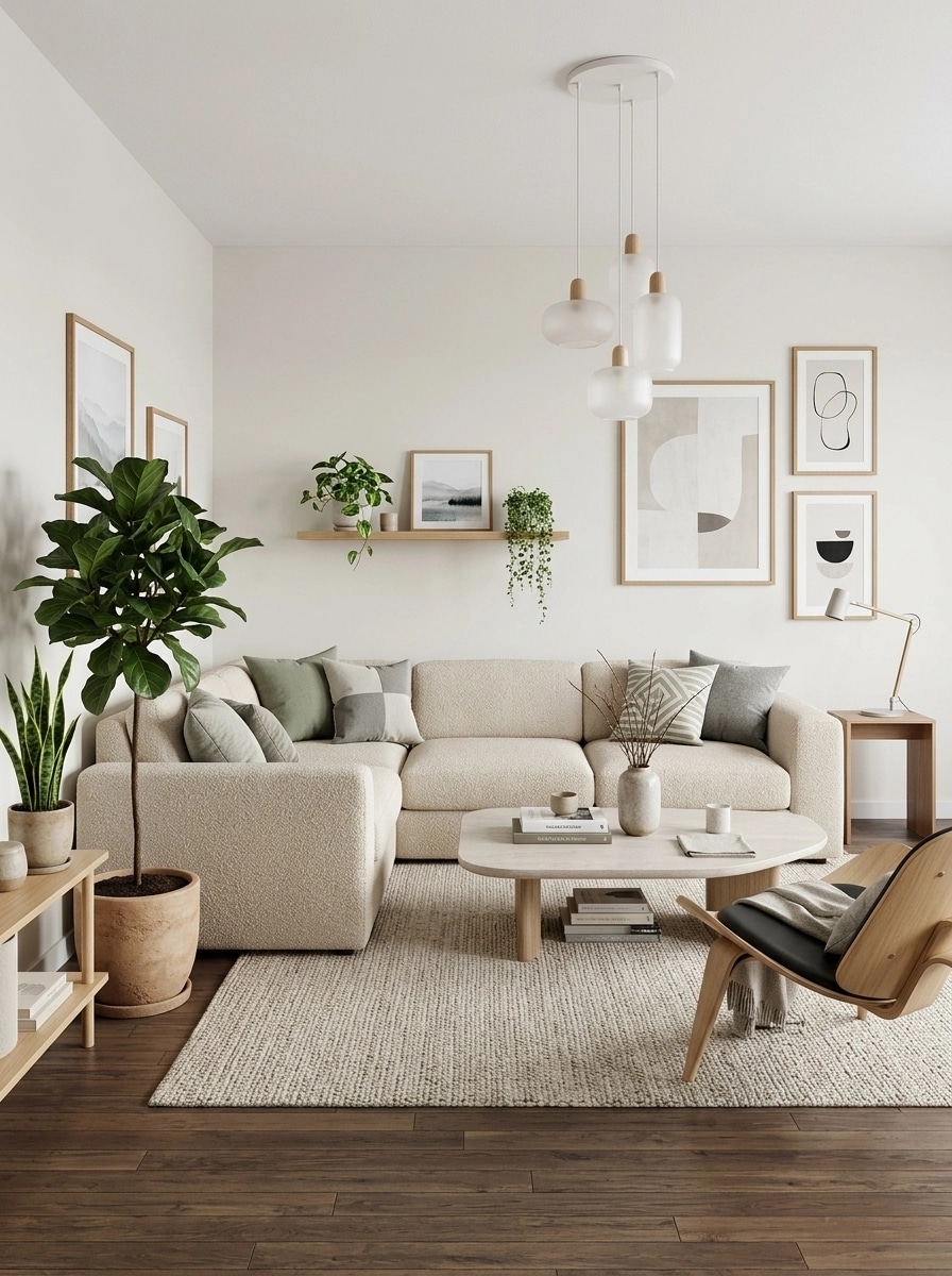 Scandinavian Living Room design — interior photo by GenRoom AI