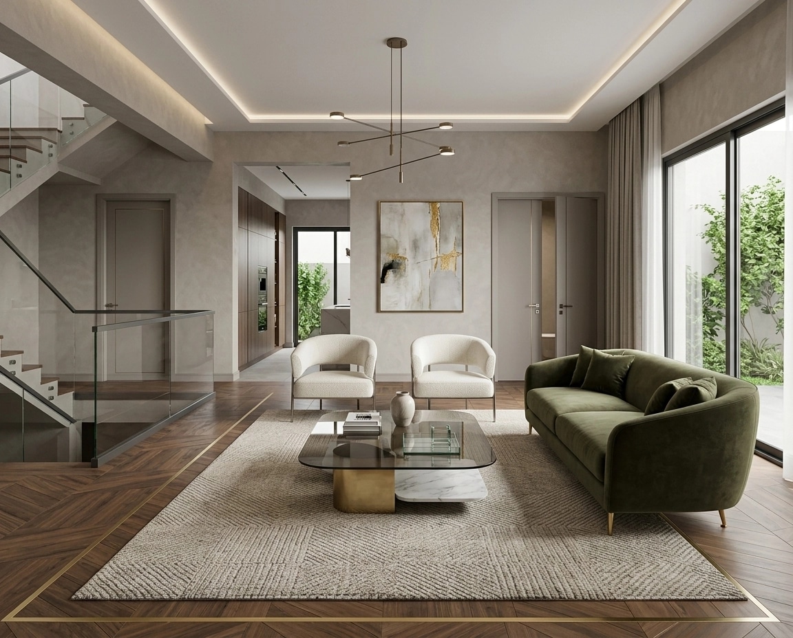 Interior design in Contemporary style — Living Room by GenRoom AI