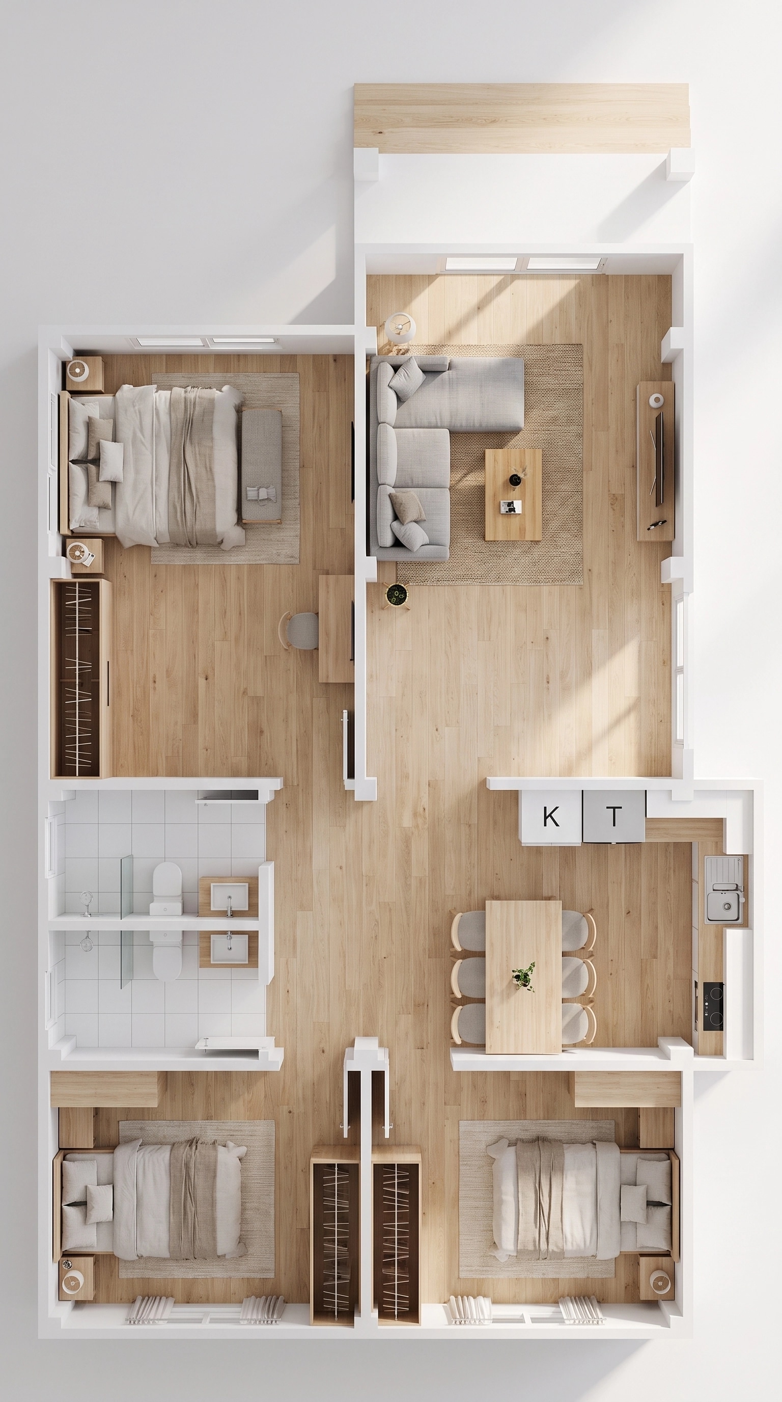 Scandinavian Living Room design — interior photo by GenRoom AI