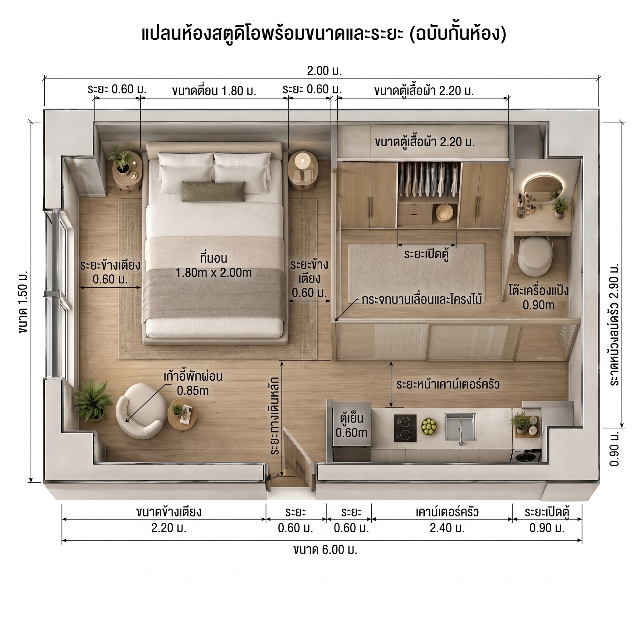 Interior design in Minimalism style — Living Room by GenRoom AI