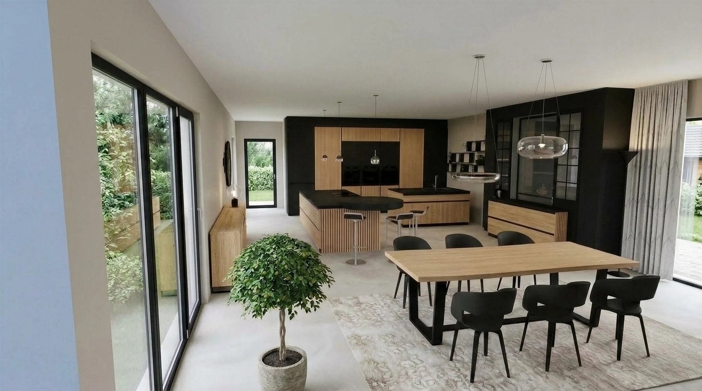 Kitchen interior in no_style style — photo by GenRoom AI