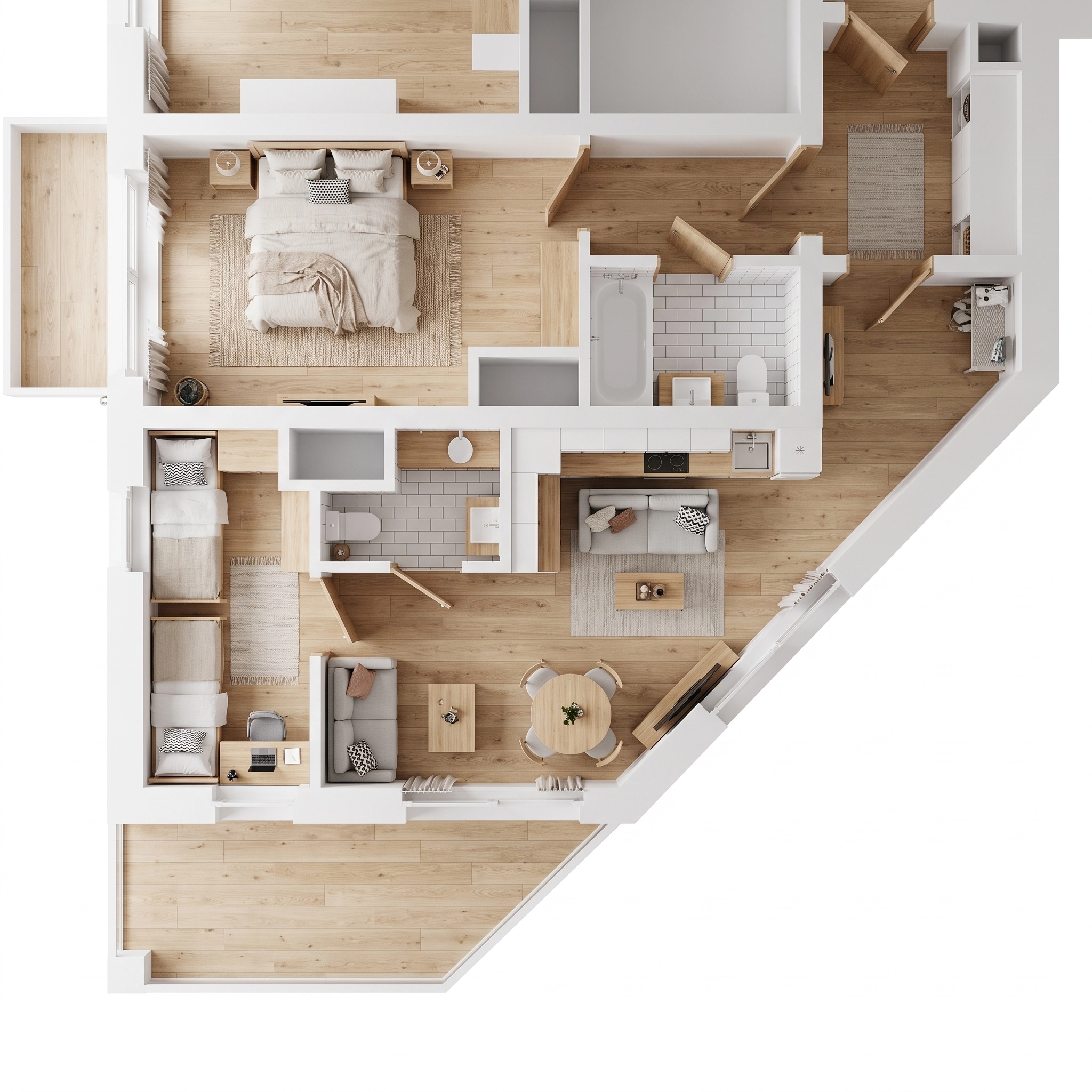 Scandinavian Living Room design — interior photo by GenRoom AI