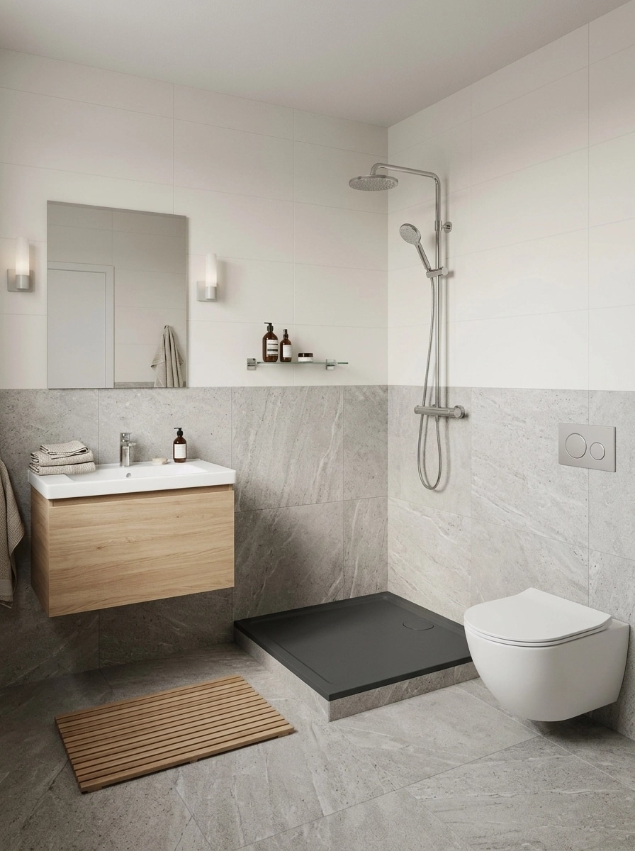 Interior design in Scandinavian style — Bathroom by GenRoom AI