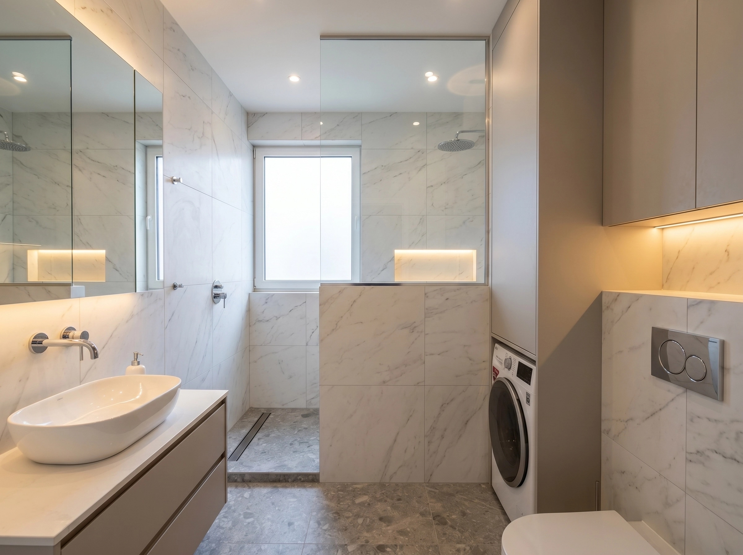 Interior design in Modern Farmhouse style — Bathroom by GenRoom AI