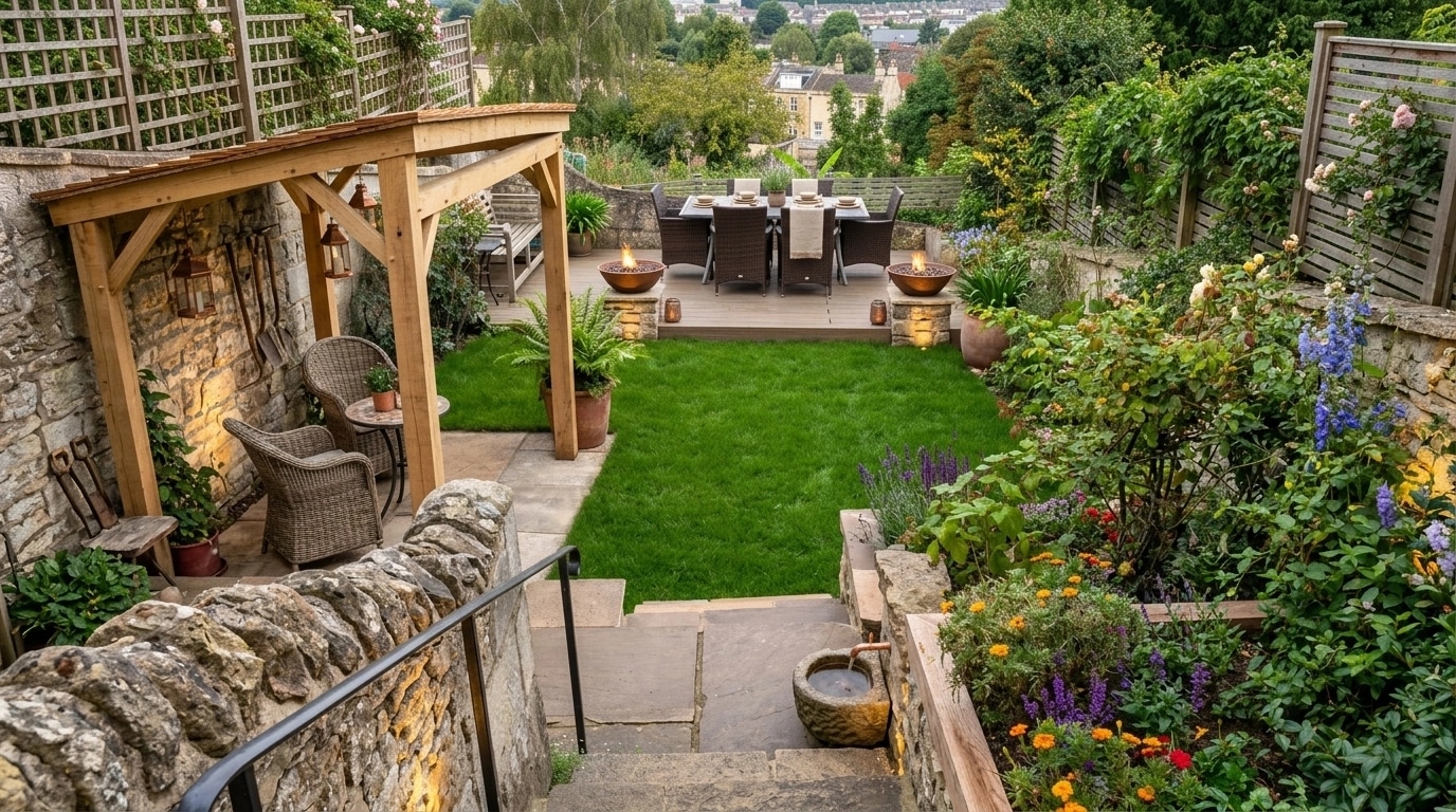 Country Rustic Garden Yard design — yard photo by GenRoom AI