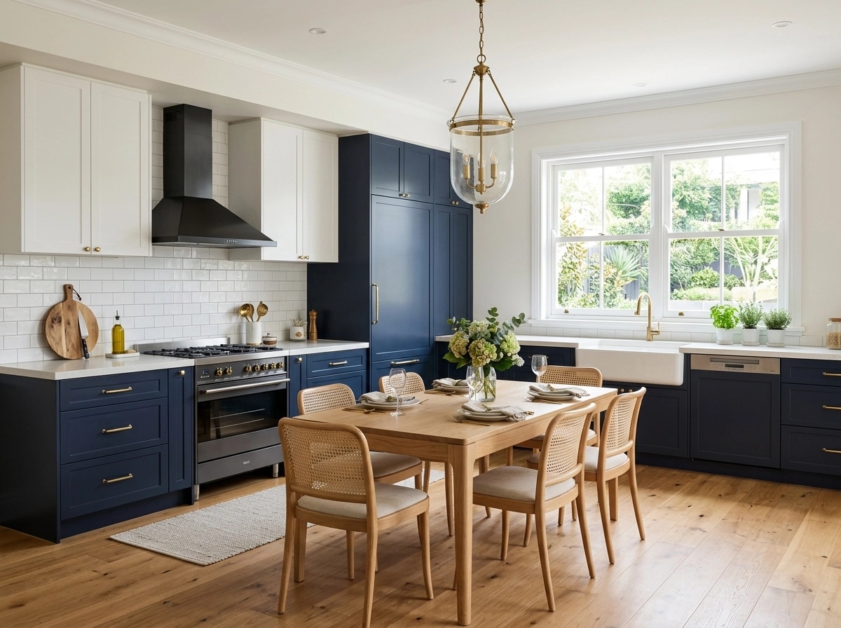 Coastal / Hamptons Kitchen design — interior photo by GenRoom AI