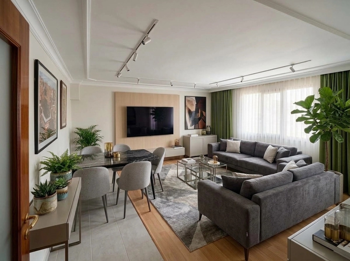 Interior design in Contemporary style — Living Room by GenRoom AI