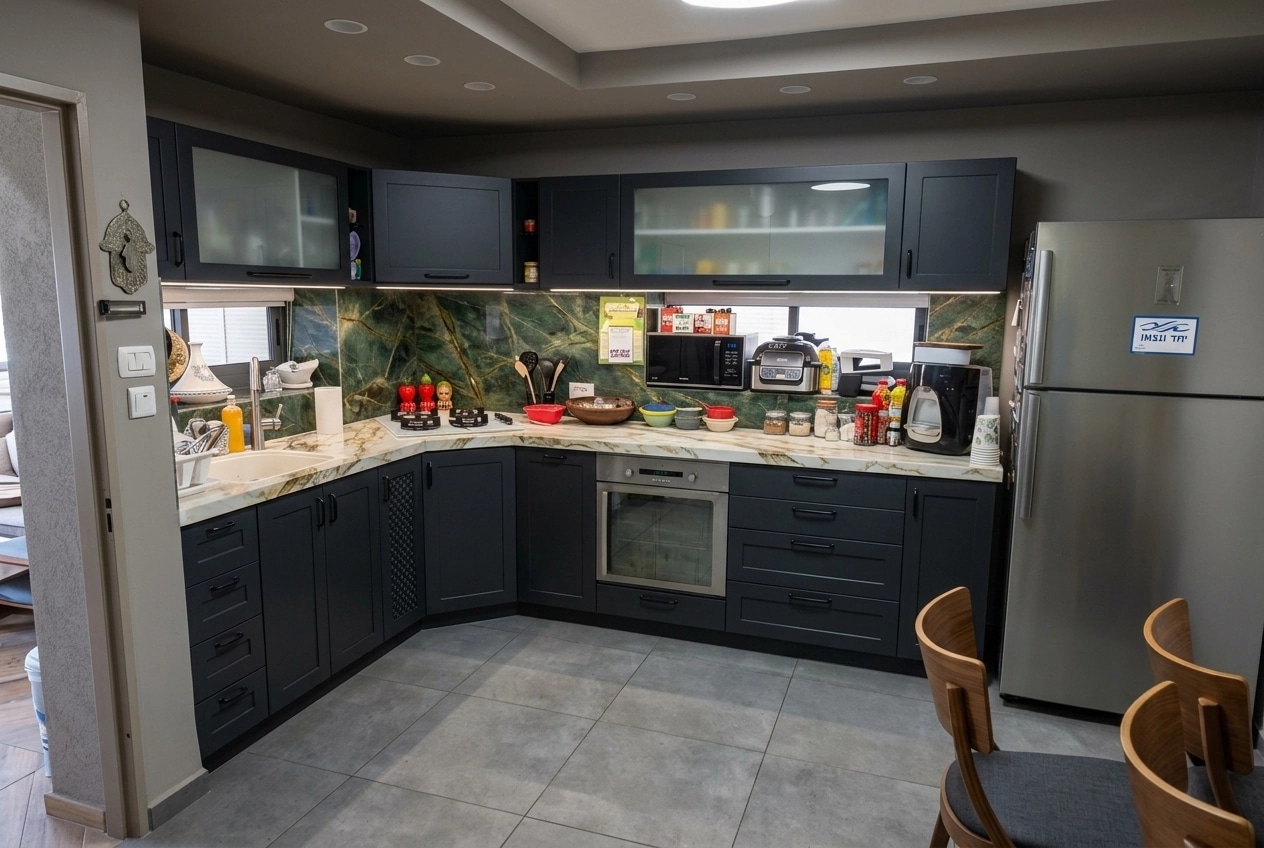 Design d'interni in stile Contemporary — Cucina di GenRoom AI