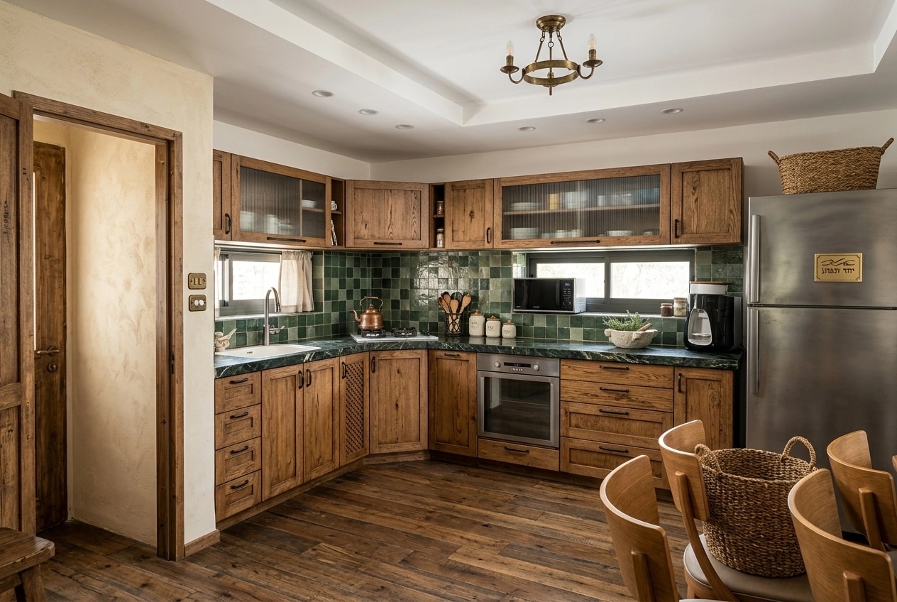 Design de interiores em estilo Rustic — Cozinha por GenRoom AI