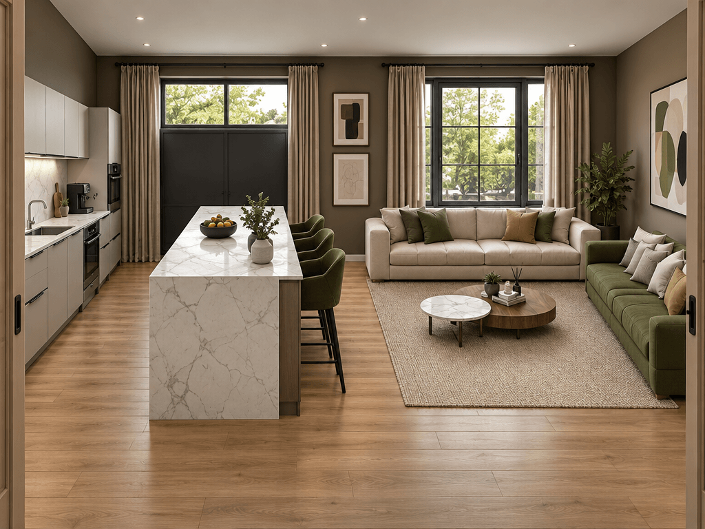 Interior design in Contemporary style — Kitchen by GenRoom AI