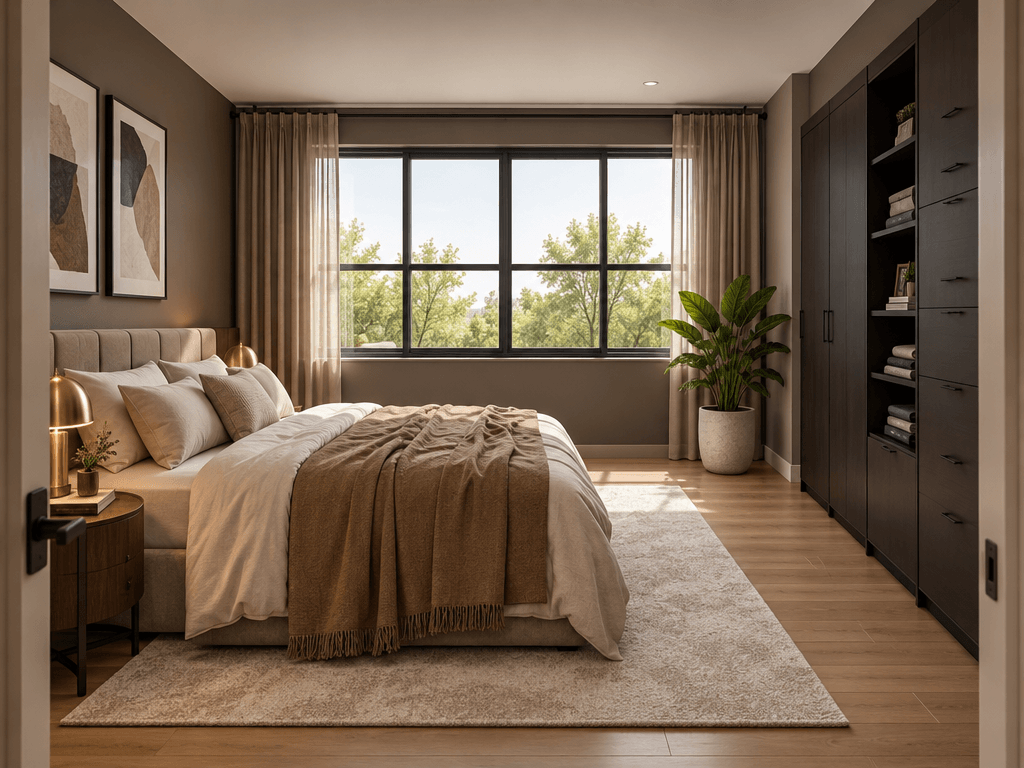 Contemporary Bedroom design — interior photo by GenRoom AI