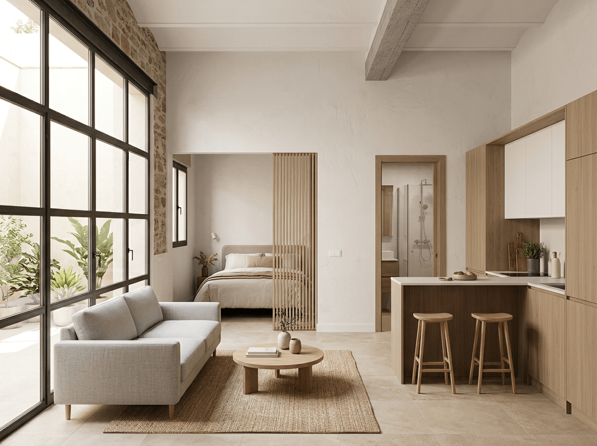 Interior design in Minimalism style — garage by GenRoom AI
