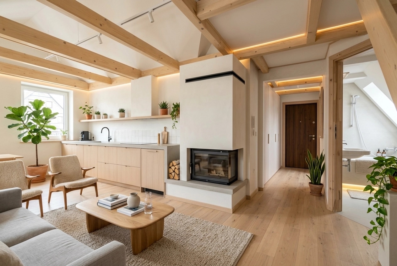 Scandinavian Living Room design — interior photo by GenRoom AI
