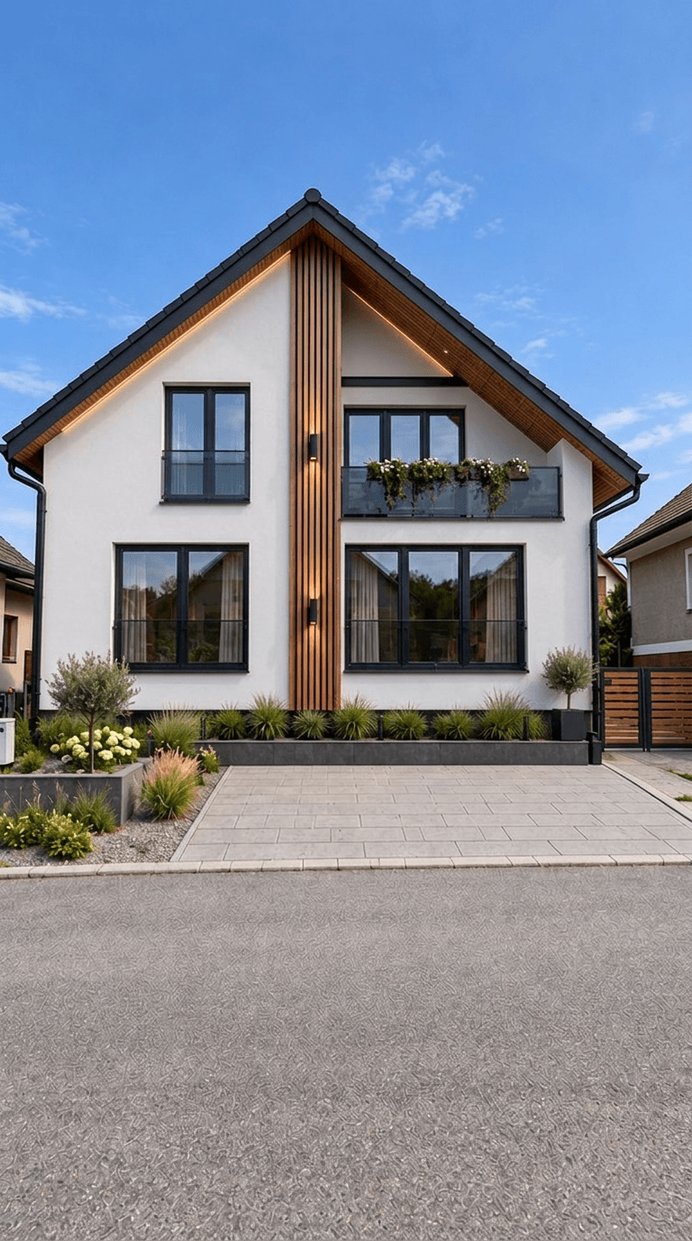 Facade design in Blacktec Facade style — Facade by GenRoom AI