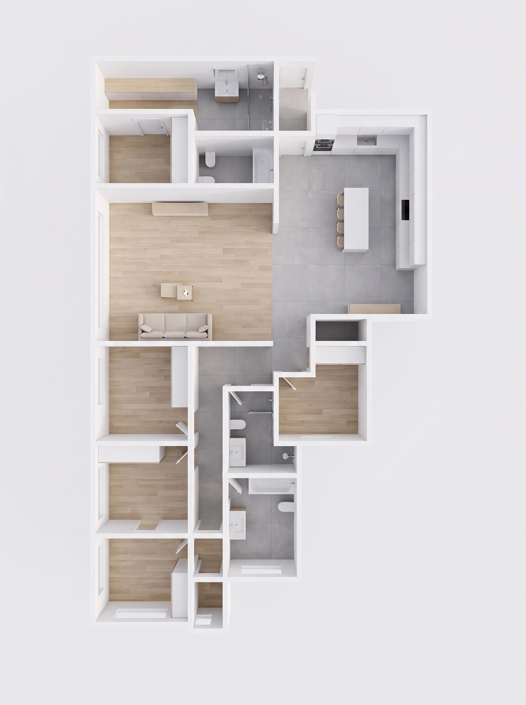 Minimalism Living Room design — interior photo by GenRoom AI