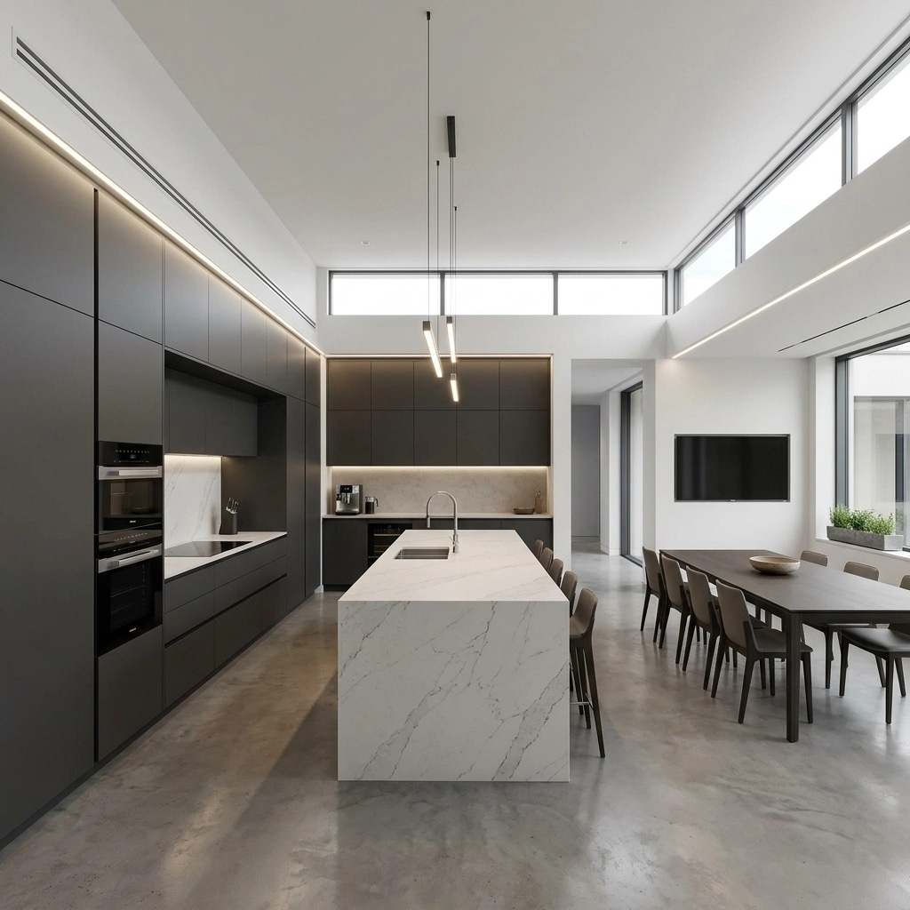 Kitchen interior in Contemporary style — photo by GenRoom AI