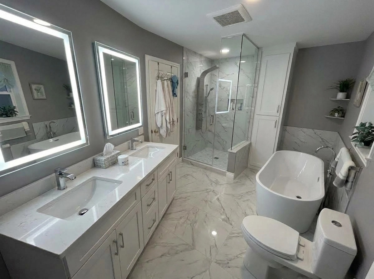 Bathroom interior in no_style style — photo by GenRoom AI