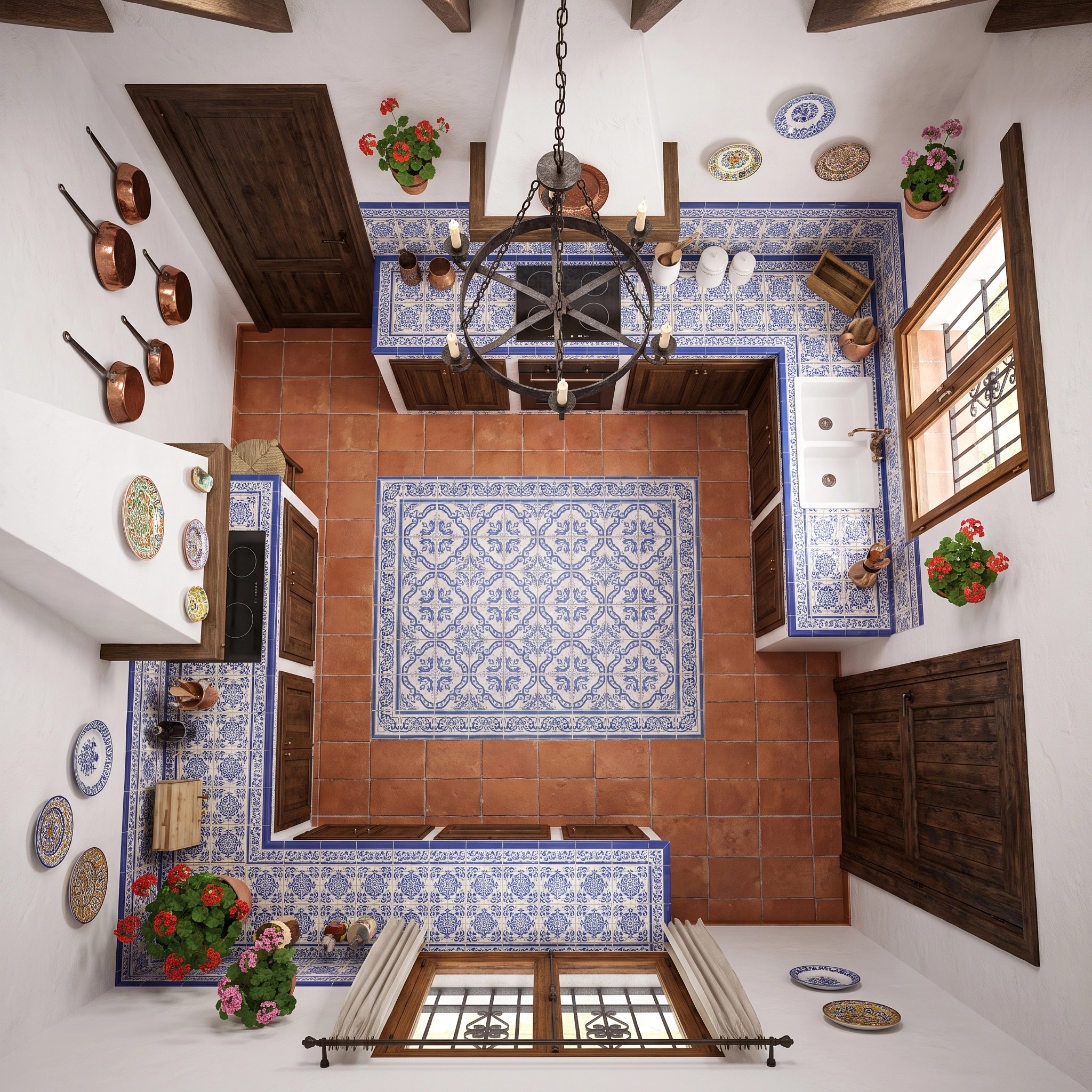 Interior design in Andalusian style — Living Room by GenRoom AI