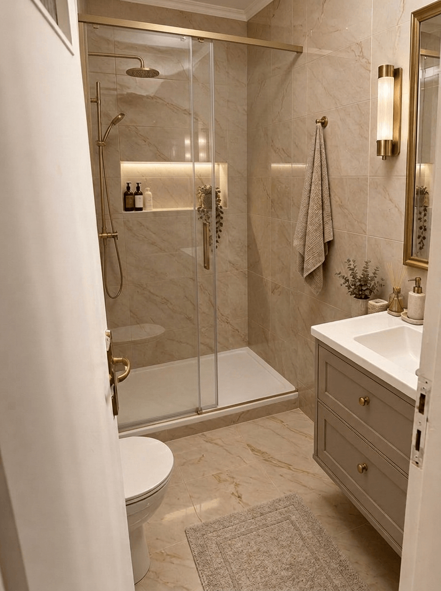 Interior design in Neoclassic style — Bathroom by GenRoom AI
