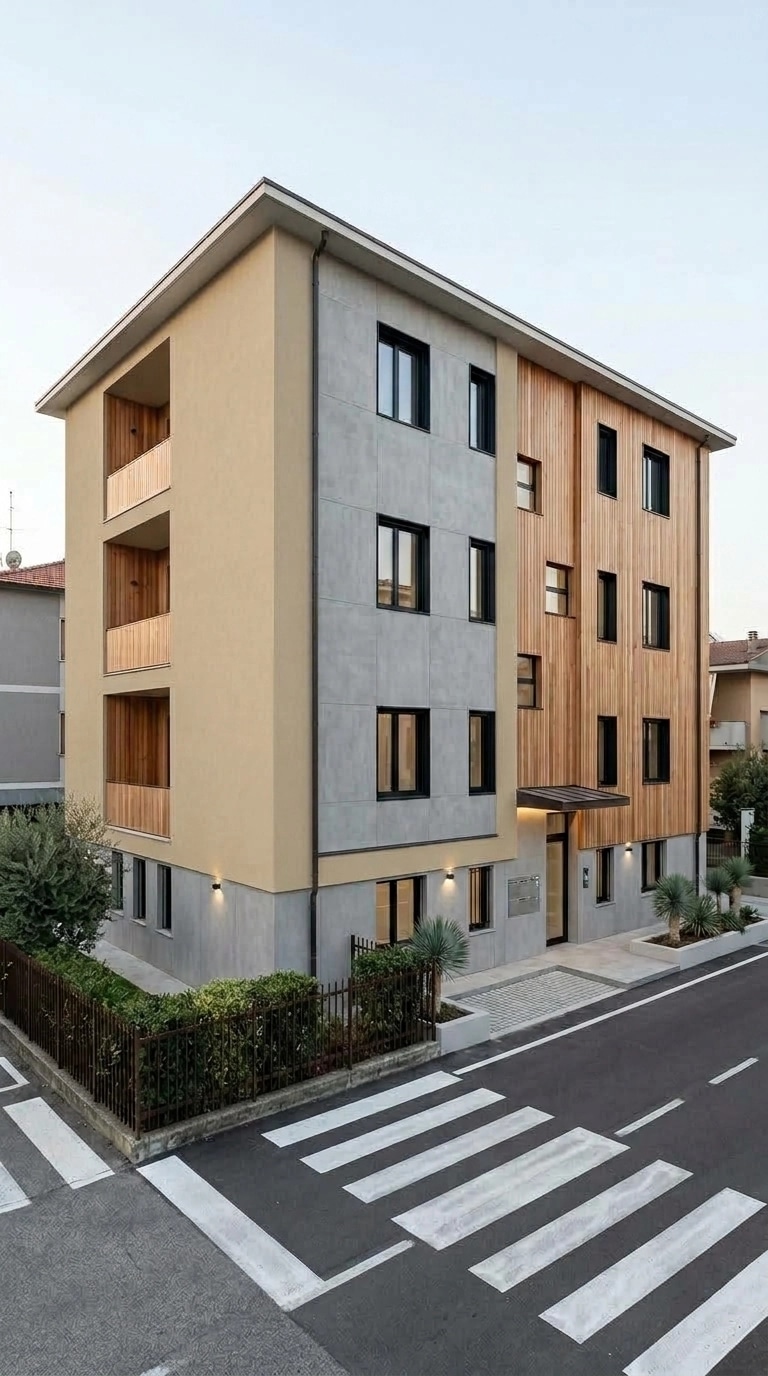 Minimalist Facade Facade design — facade photo by GenRoom AI