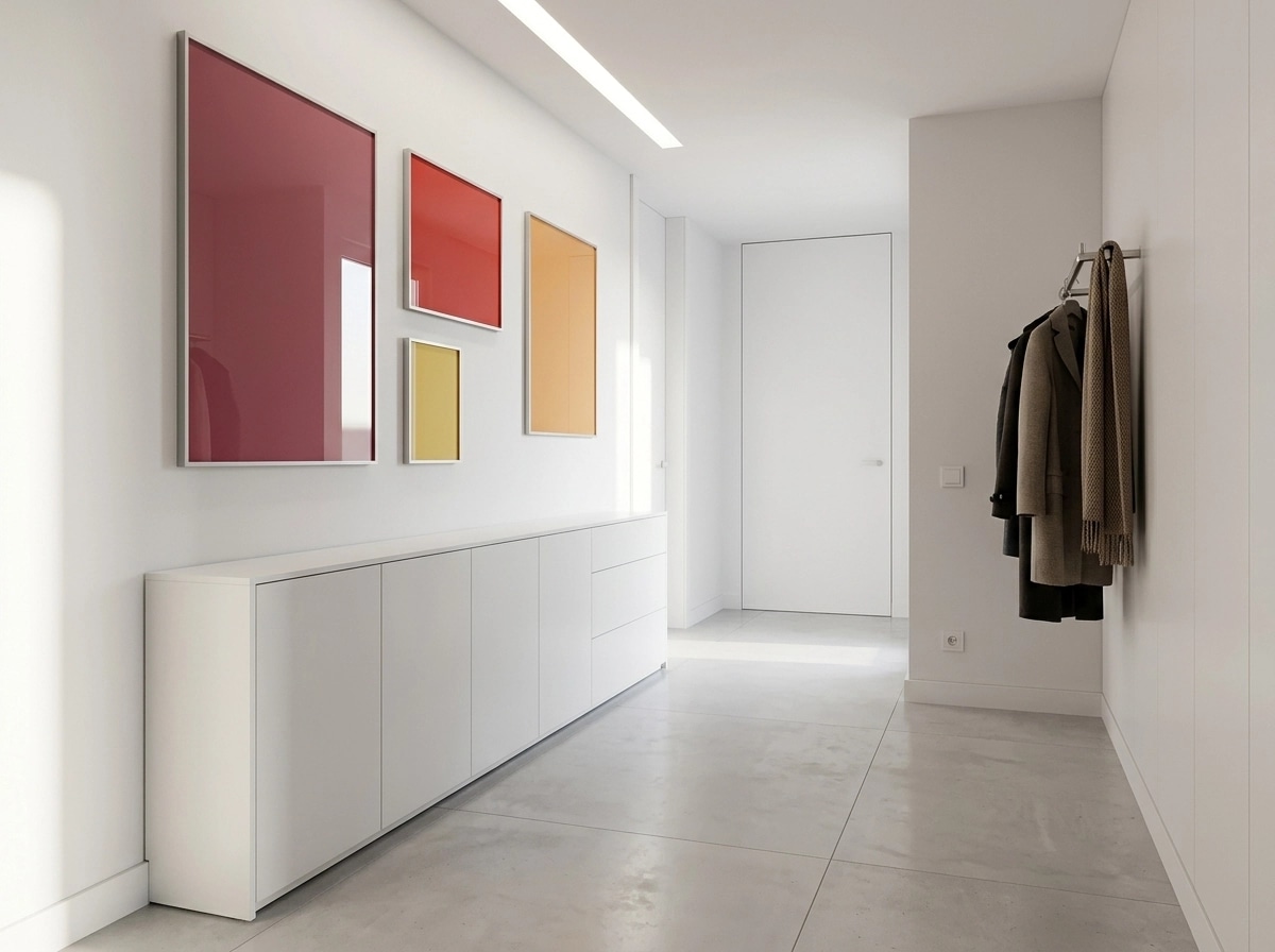 Hallway interior in Minimalism style — photo by GenRoom AI
