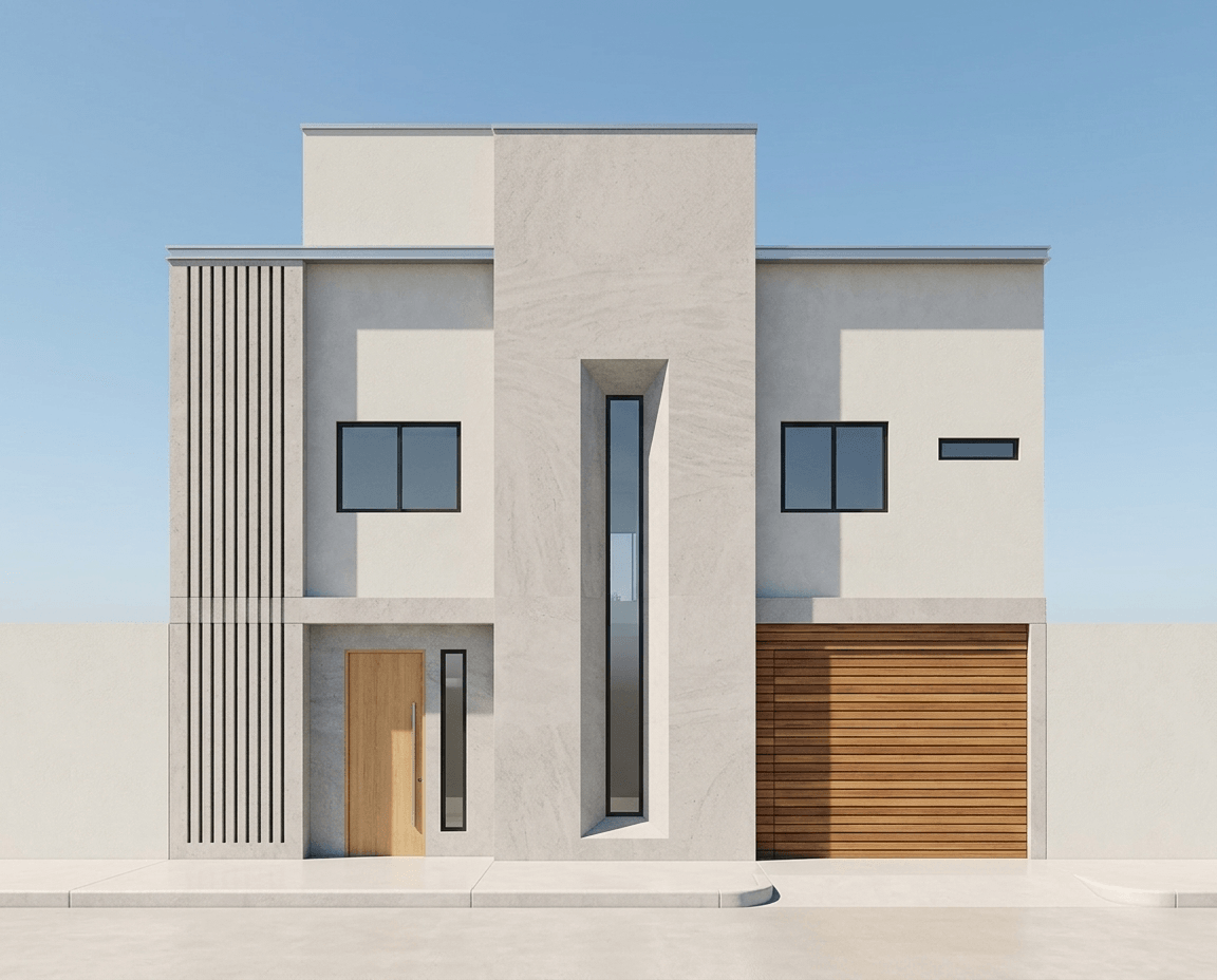 Minimalist Facade Facade design — facade photo by GenRoom AI
