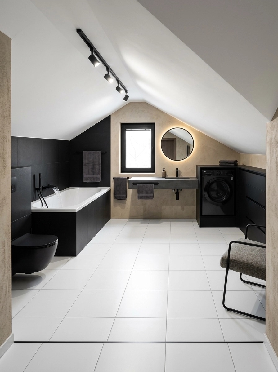 Interior design in Blacktec style — Bathroom by GenRoom AI