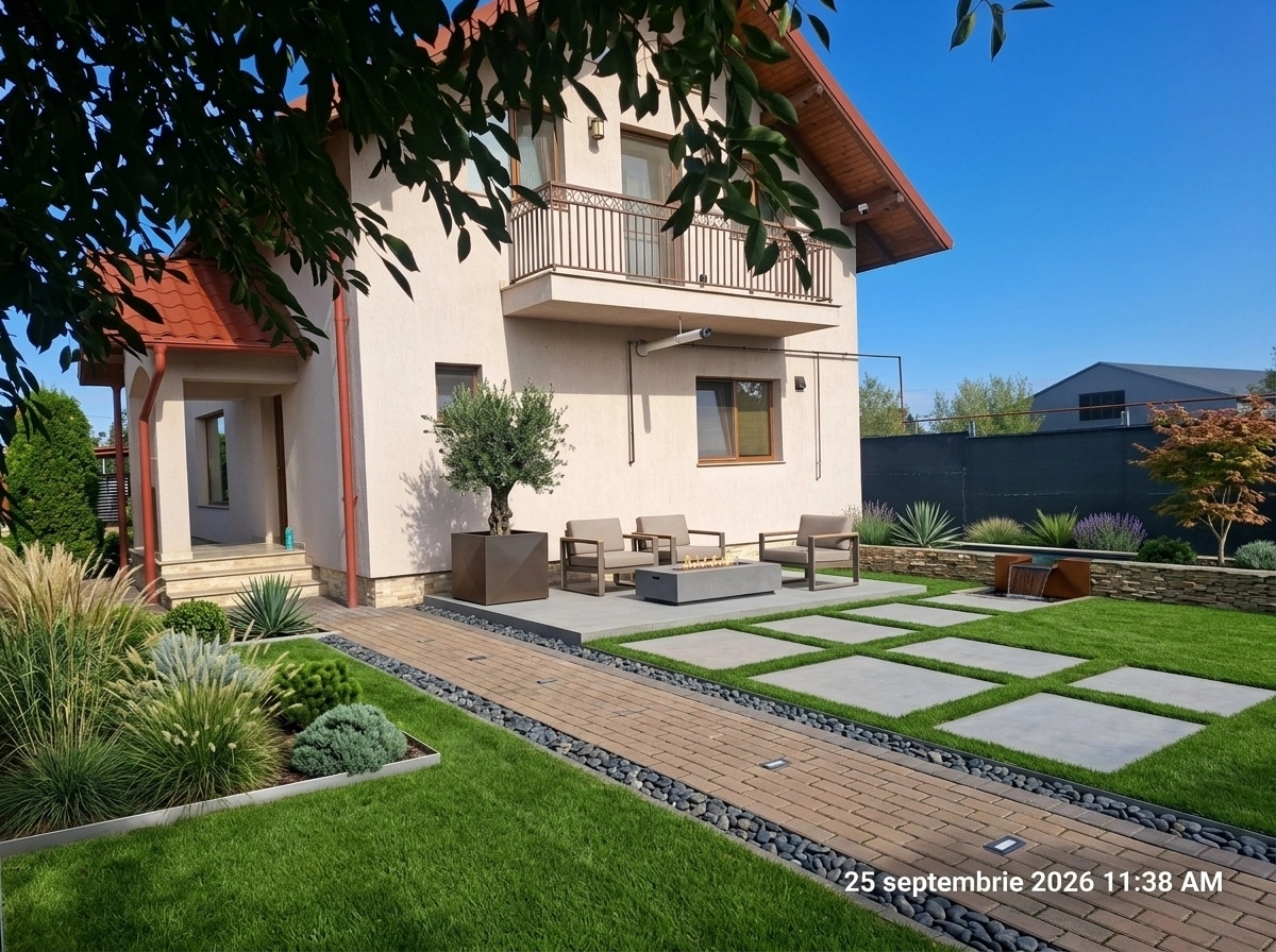 Landscape design in Minimalist Yard style — Yard by GenRoom AI