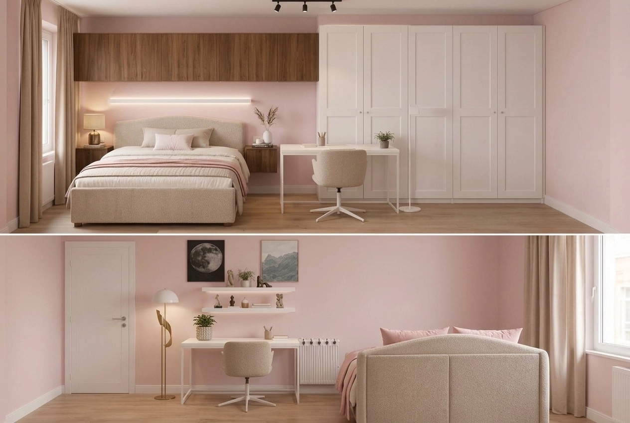 Contemporary Bedroom design — interior photo by GenRoom AI
