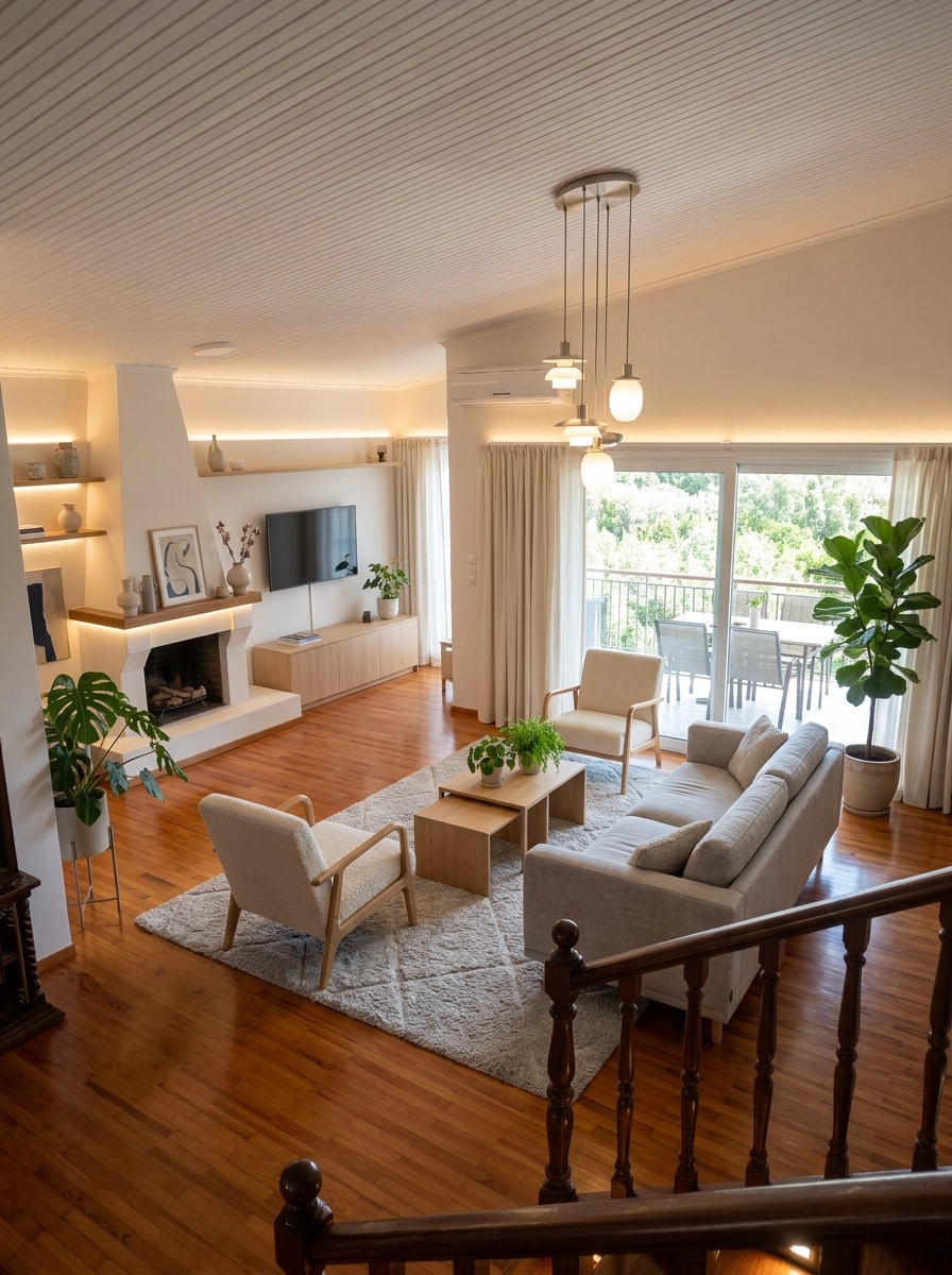 Scandinavian Living Room design — interior photo by GenRoom AI