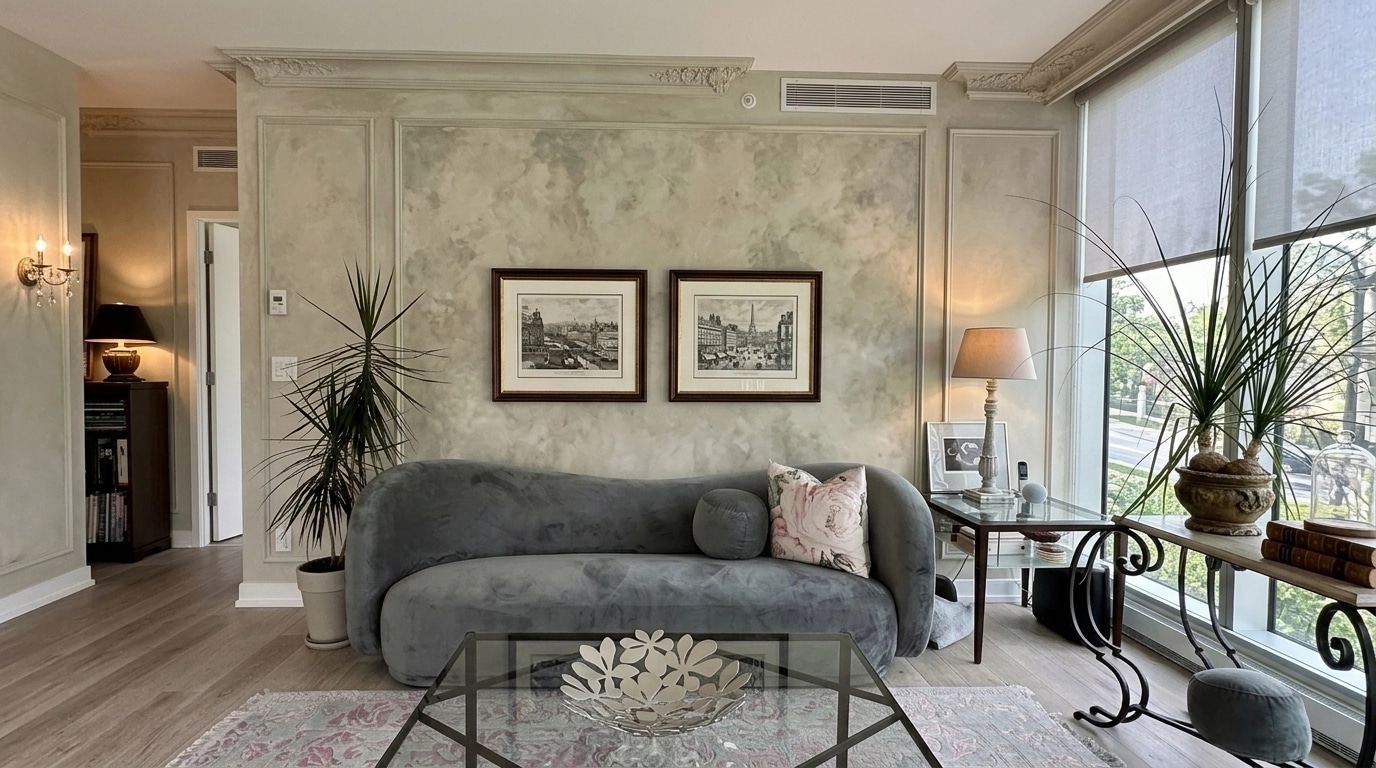 Interior design in French Parisian style — Living Room by GenRoom AI