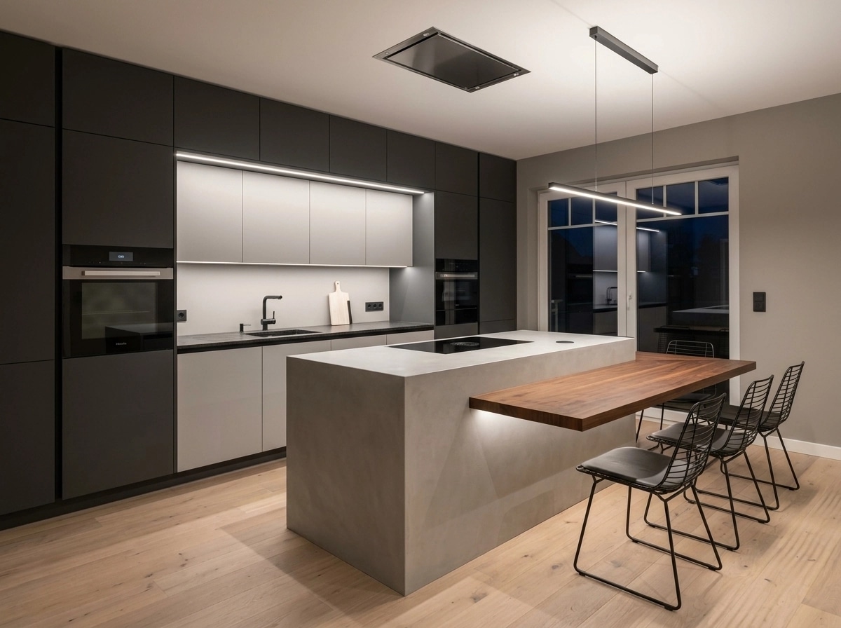 Minimalism Kitchen design — interior photo by GenRoom AI