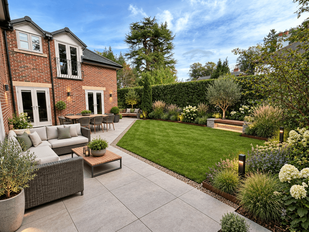 Landscape design in Contemporary Yard style — Yard by GenRoom AI