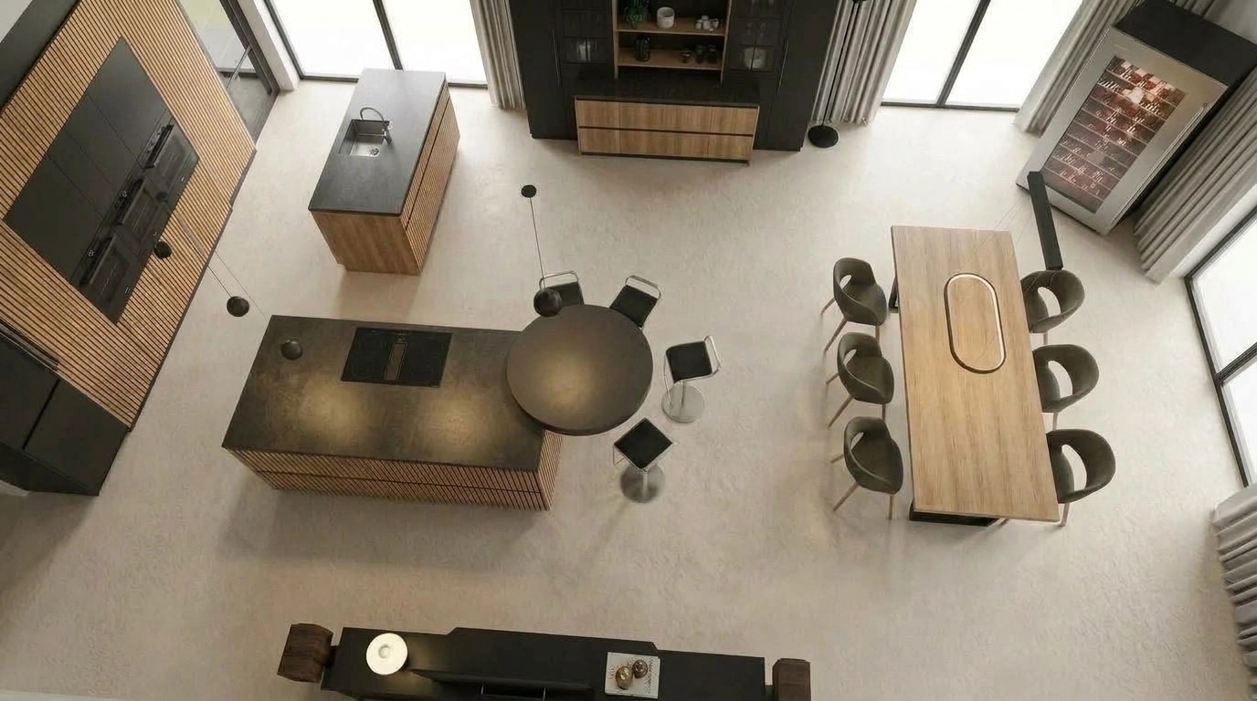 Kitchen interior in no_style style — photo by GenRoom AI