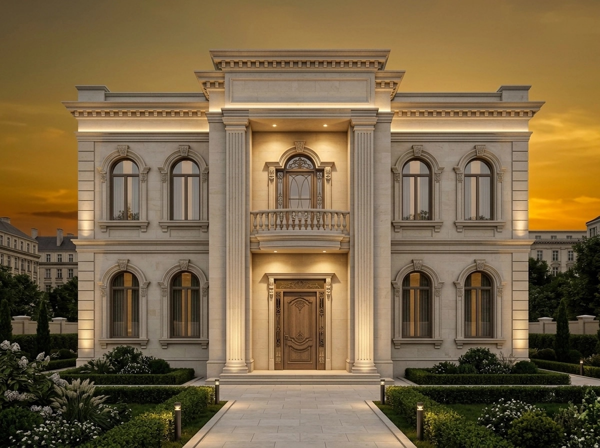 Facade design in Neoclassic Facade style — Facade by GenRoom AI