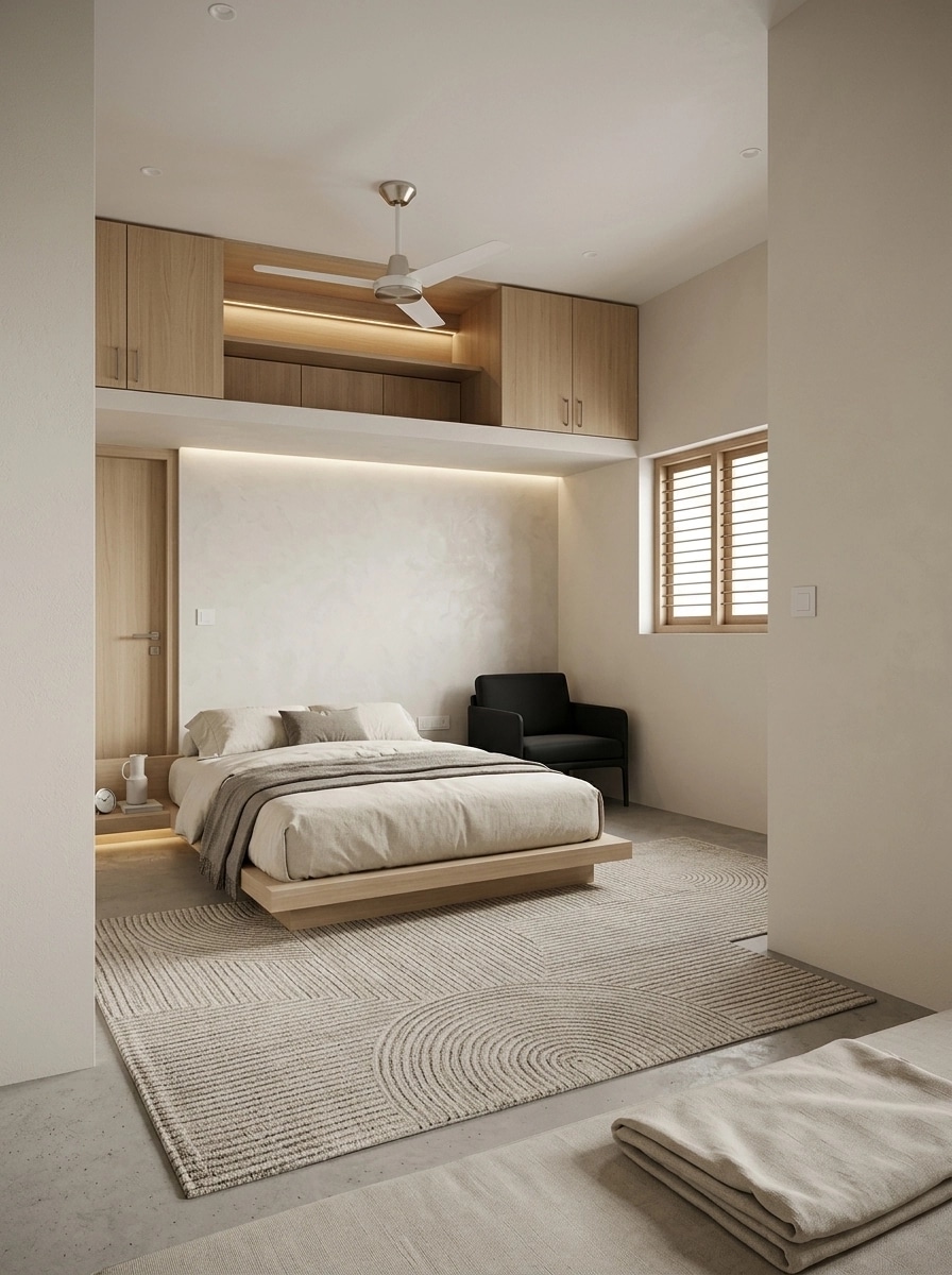 Minimalism Bedroom design — interior photo by GenRoom AI