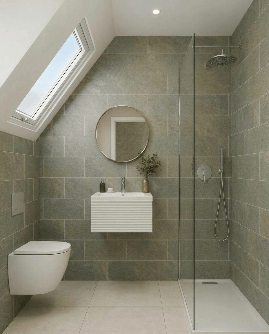Bathroom interior in no_style style — photo by GenRoom AI
