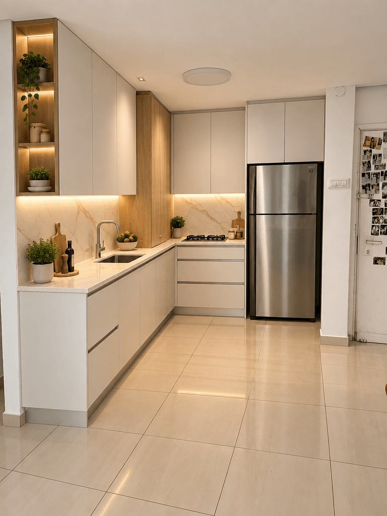 Kitchen interior in no_style style — photo by GenRoom AI
