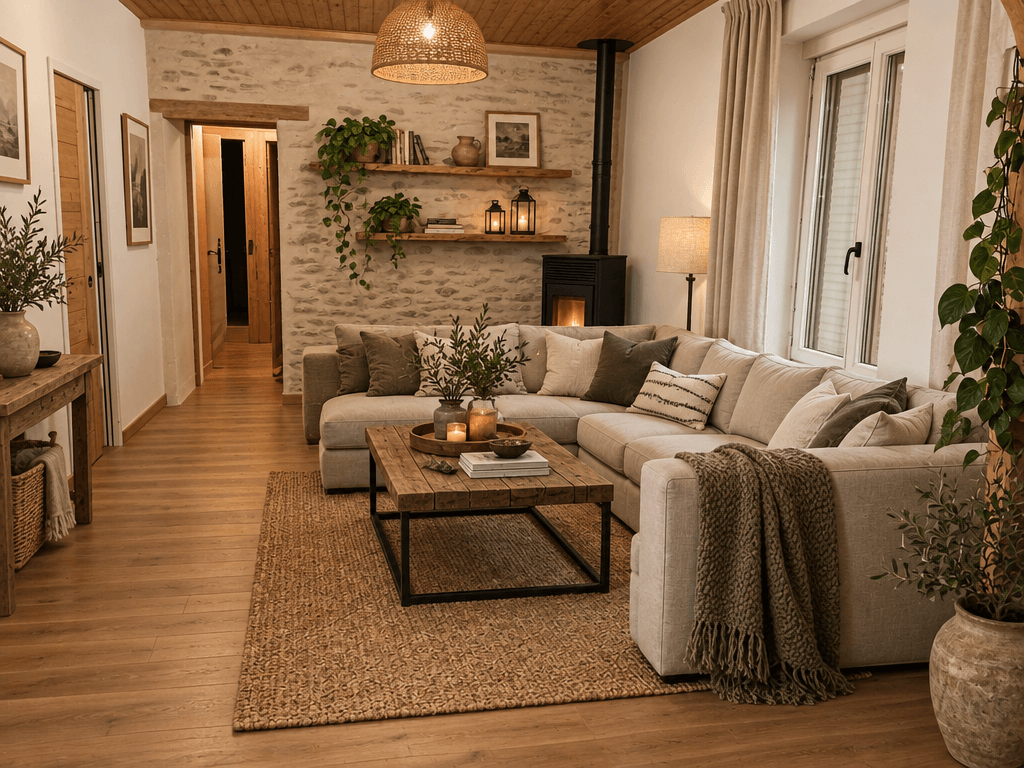 Interior design in Modern Farmhouse style — Living Room by GenRoom AI