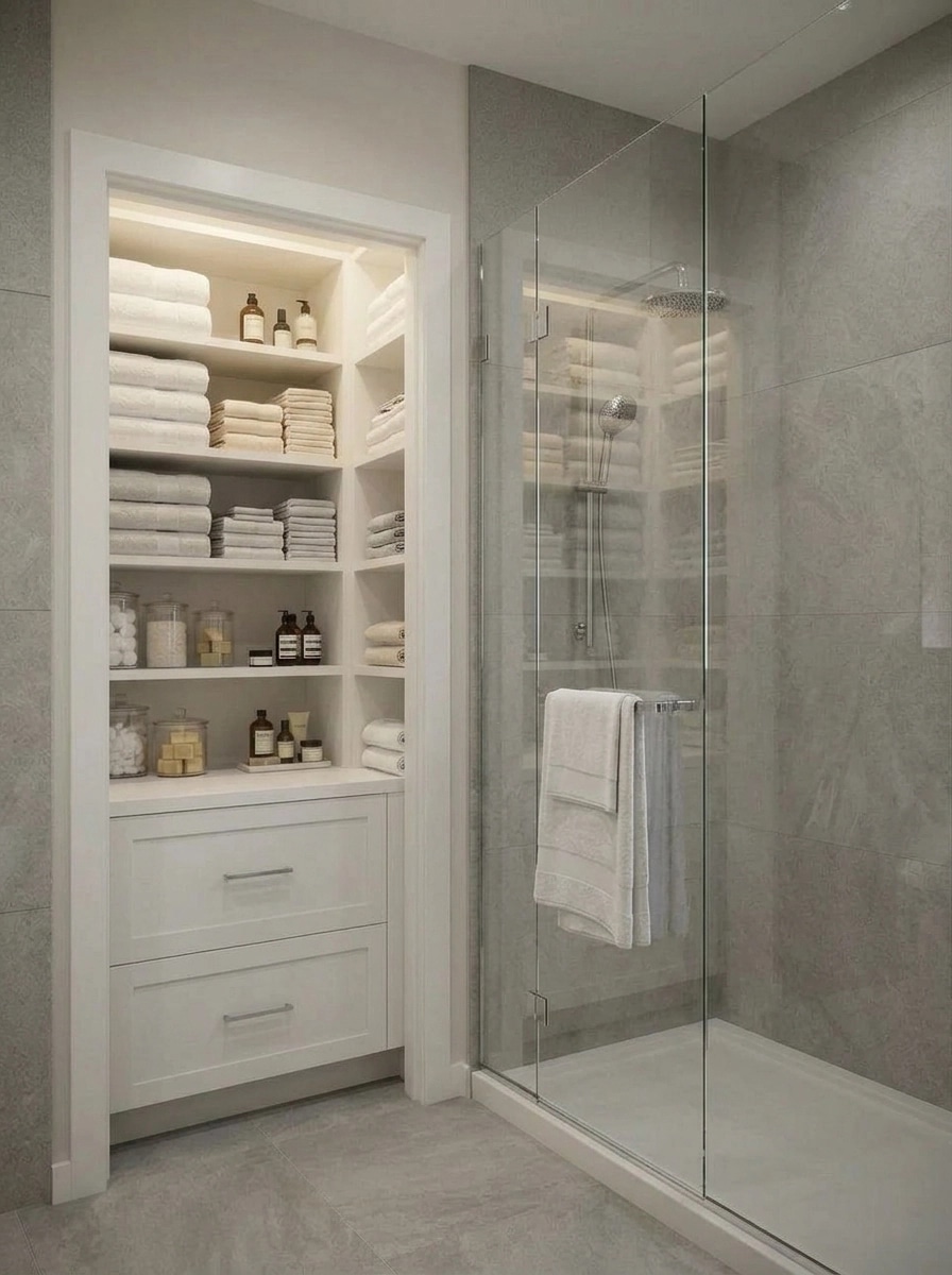 Bathroom interior in Contemporary style — photo by GenRoom AI