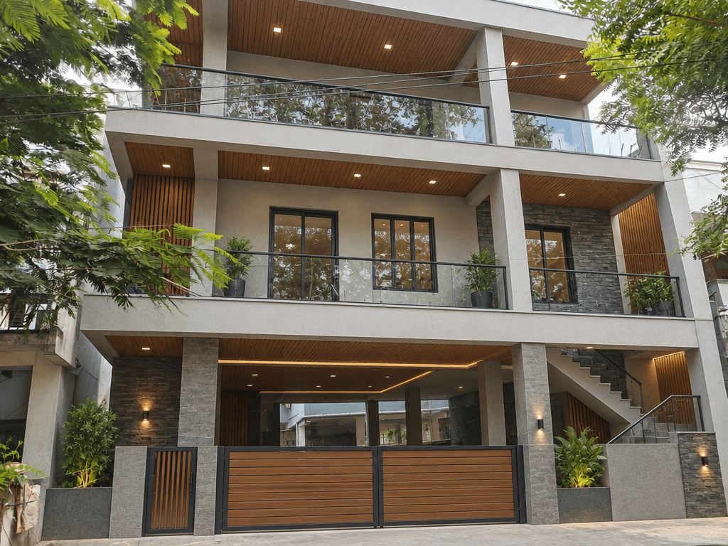 Contemporary Facade Facade design — facade photo by GenRoom AI
