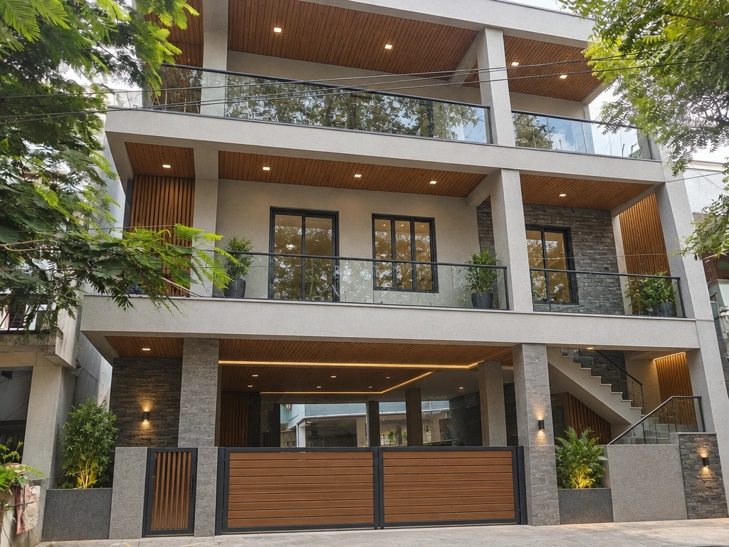 Facade design in Contemporary Facade style — Facade by GenRoom AI