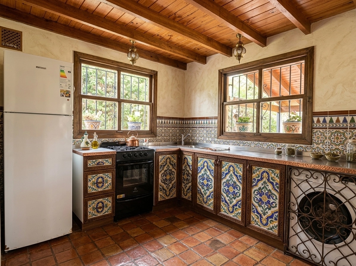 Interior design in Andalusian style — Kitchen by GenRoom AI