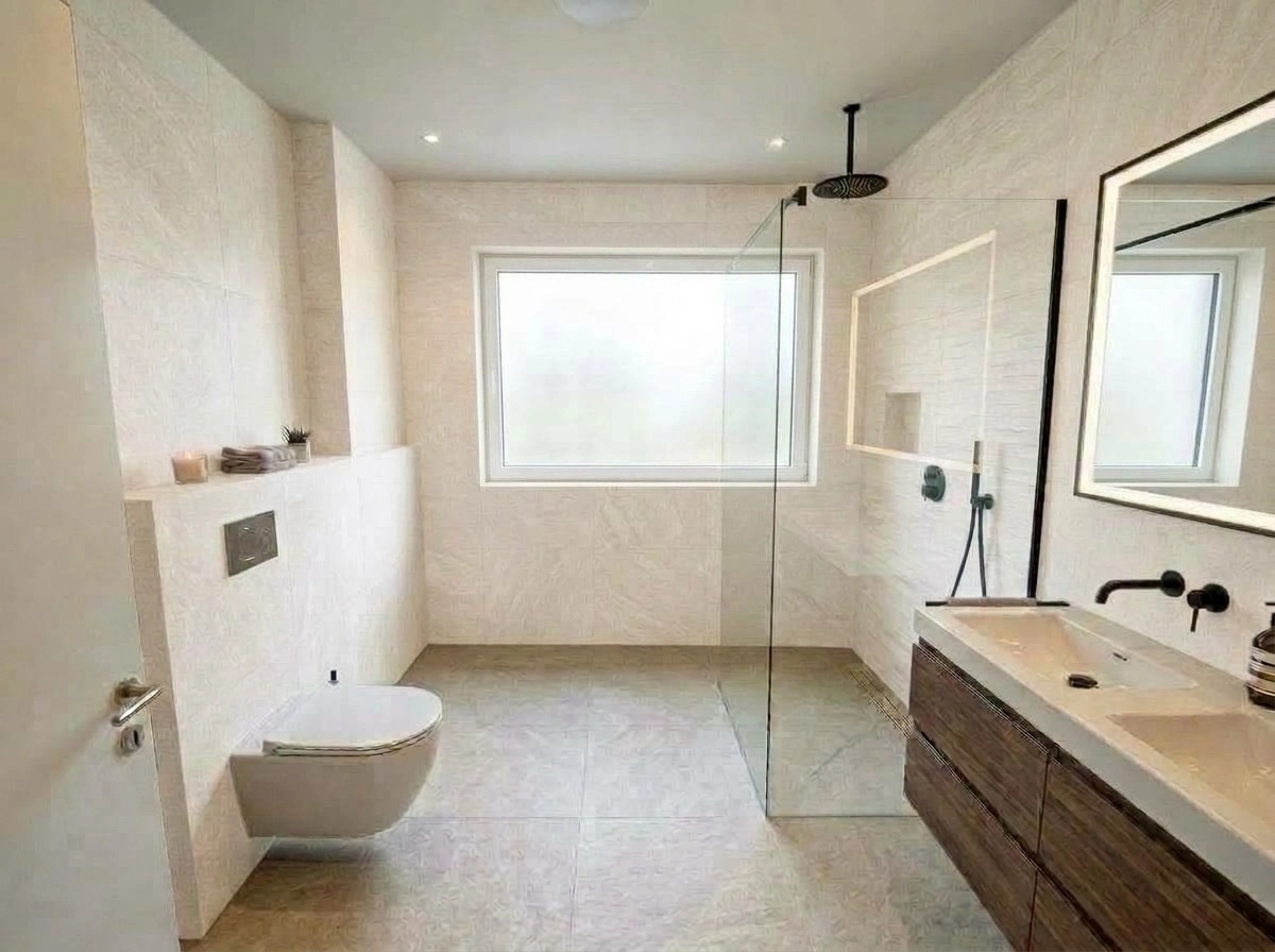 Bathroom interior in Contemporary style — photo by GenRoom AI